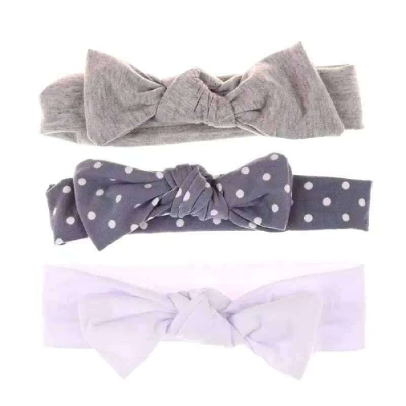 Tembem Baby - 3pcs Bandana Bayi Bando Pita Bayi Baru Lahir Aksesori Rambut Bayi Balita Baby Headband