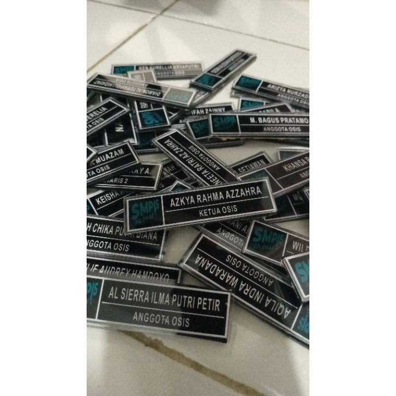 

Name Tag / Nama Dada / Bed Name Dada Bahan Akrilik instant