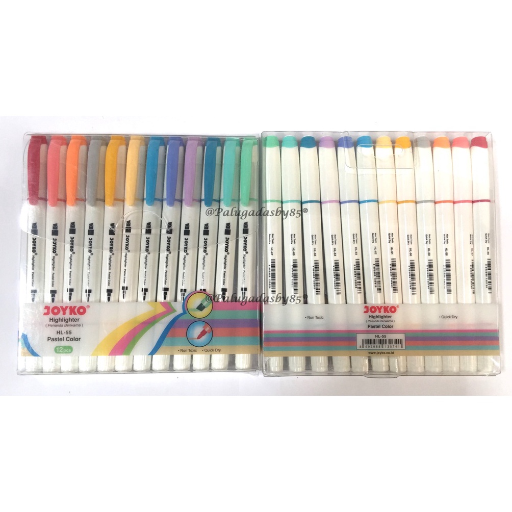 

KODE K84B Highlighter Joyko HL55 1 Set Isi 12 Pcs 12 Warna Highlighter Penanda Joyko HL55 1 Set 12 Pcs 12 Warna
