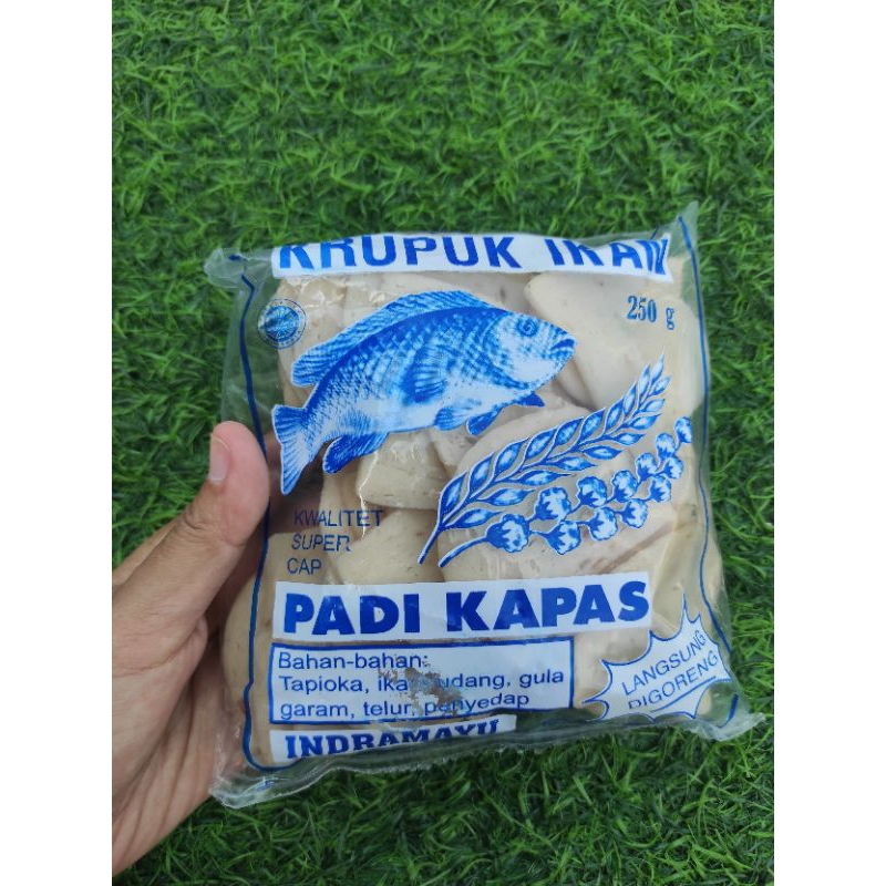 

Krupuk mentah rasa ikan/ krupuk mentah/ krupuk padi kapas kwualitas super padi kapas super 250gram oleh oleh khas indramayu