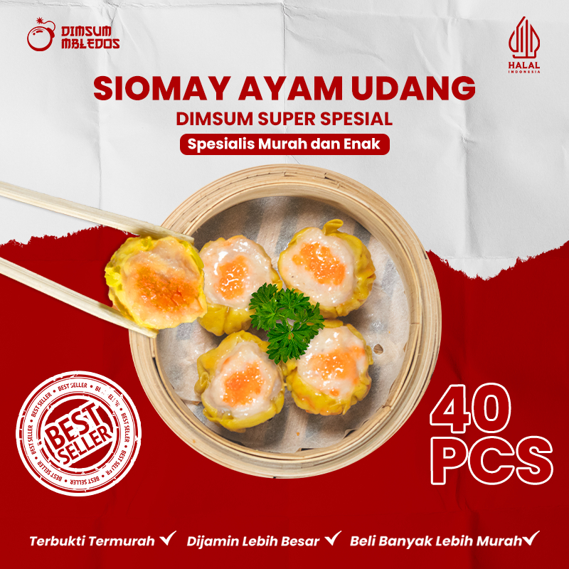 

Dimsum Siomay / Siomay Ayam Udang - Frozen Food Halal Mbledos Super Spesial Grosir Pack