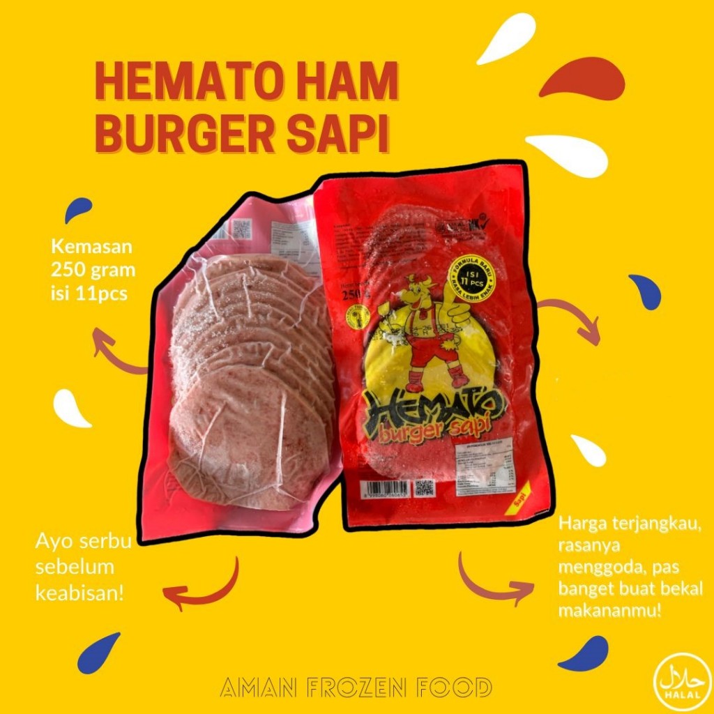 

Hemato Ham Burger isi 10