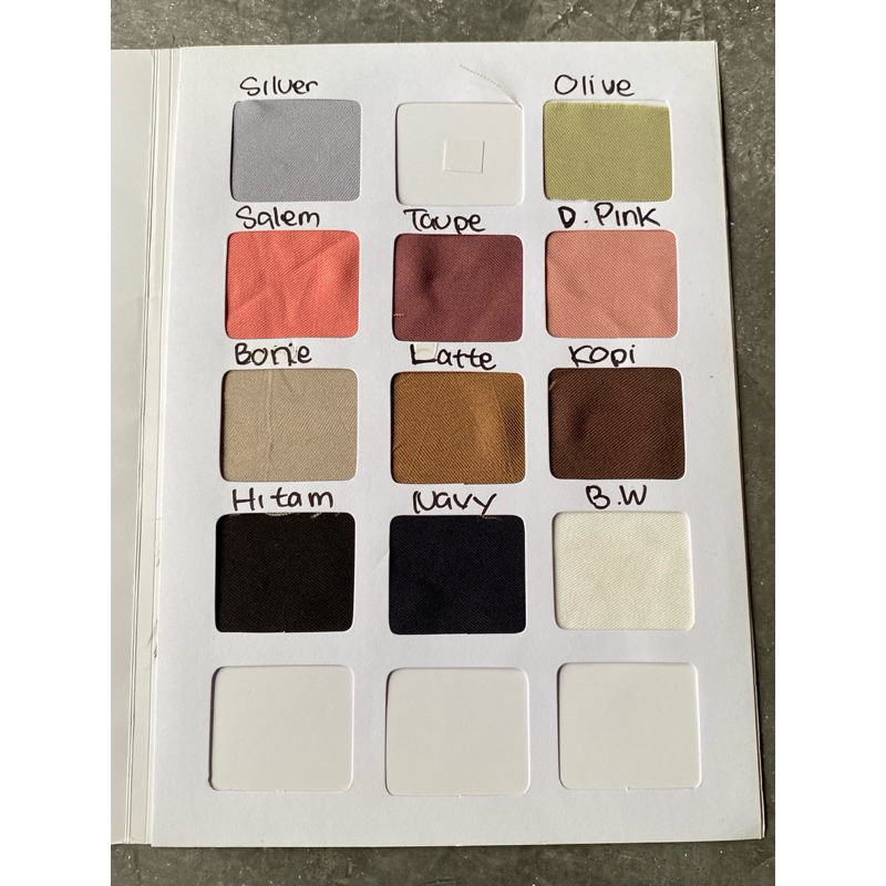 Kain Bahan SHAKILA | Kain SHAKILA POLIS | Kain TWILL STRETCH Lebar 150 cm Ecer 0.5 Meter