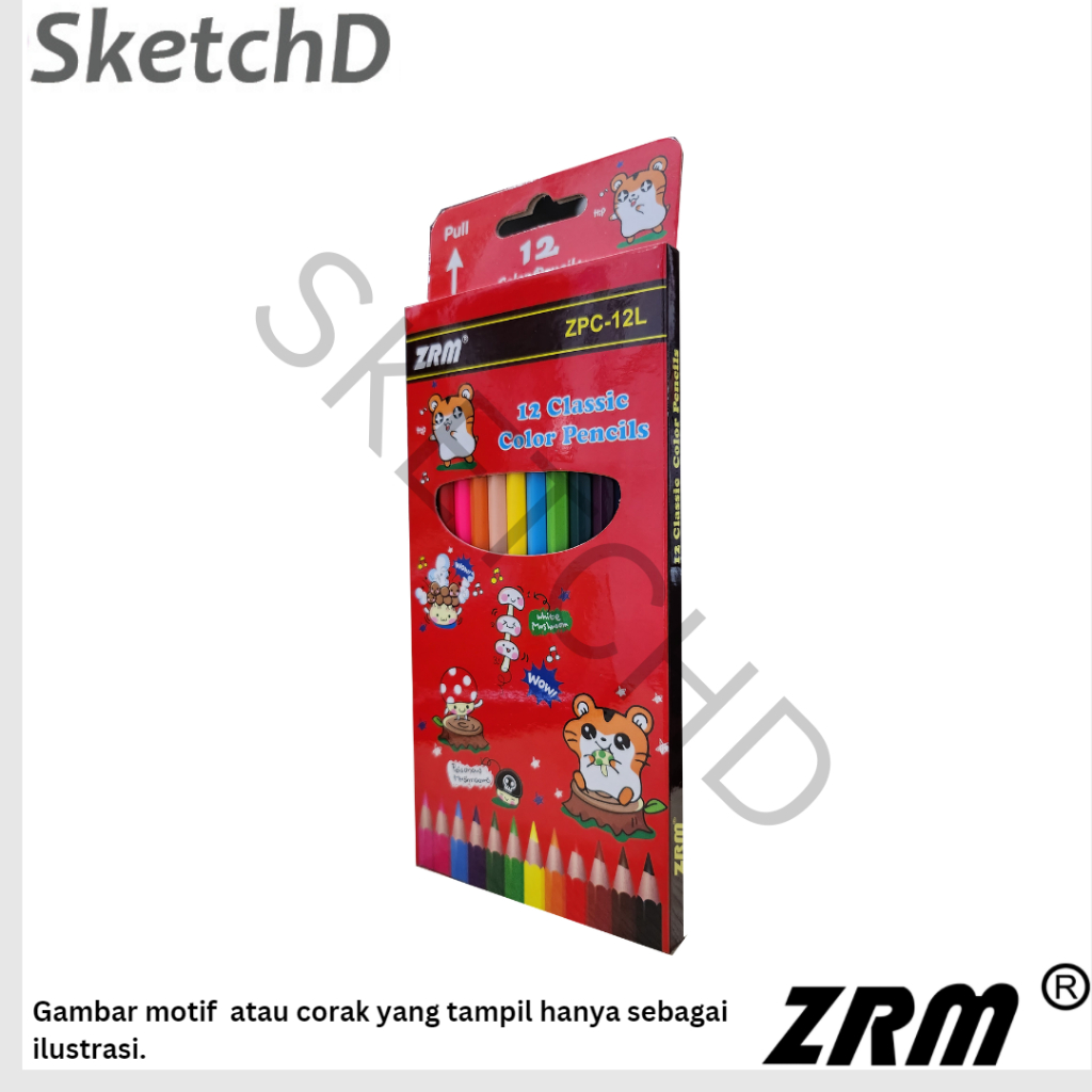 

Pensil 12 warna panjang ZRM - color pencil colour