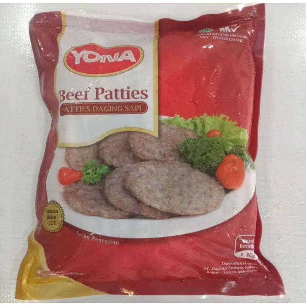 

Yona Beef Patties 1kg