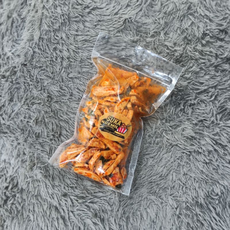 

Basreng balado daun jeruk kemasan 150gr