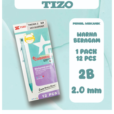 

PENSIL MEKANIK/PENSIL ISI ULANG/PENSIL TIZO TM030A-2/ALAT TULIS KANTOR/ALAT TULIS SEKOLAH