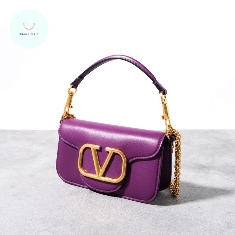 Valentino Vlogo loco mini shoulder bag Prune