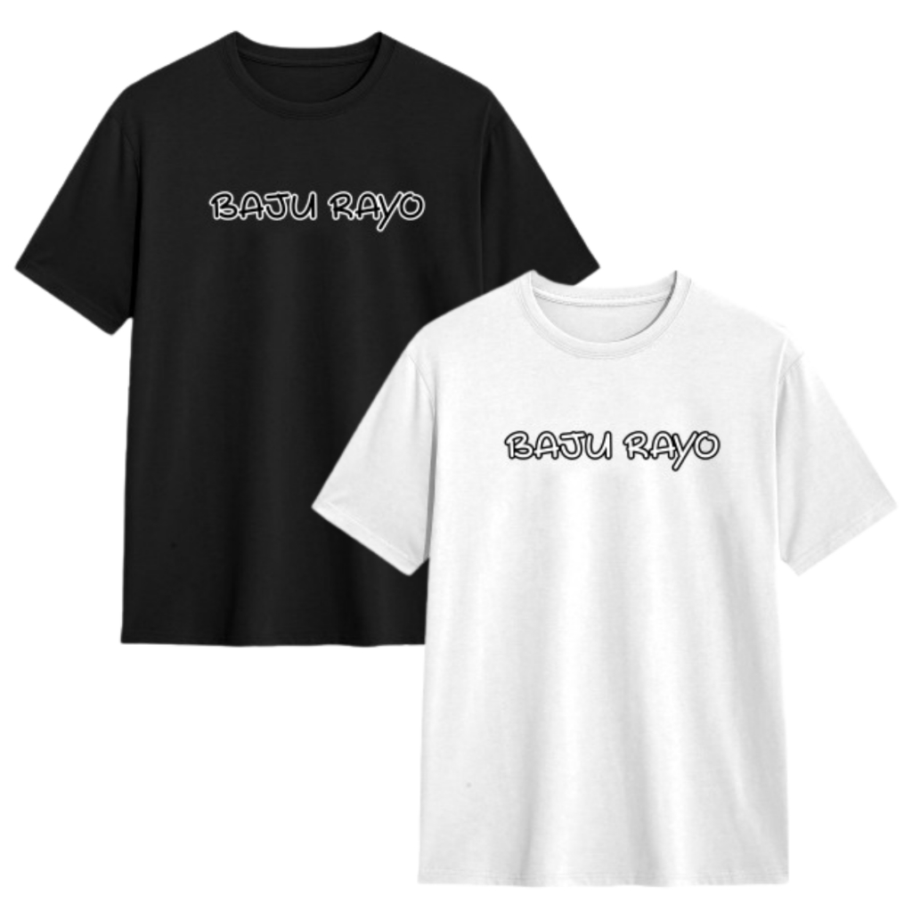 T Shirt Kata Kata Minang Baju Rayo Pria Wanita Cotton Combed 30s