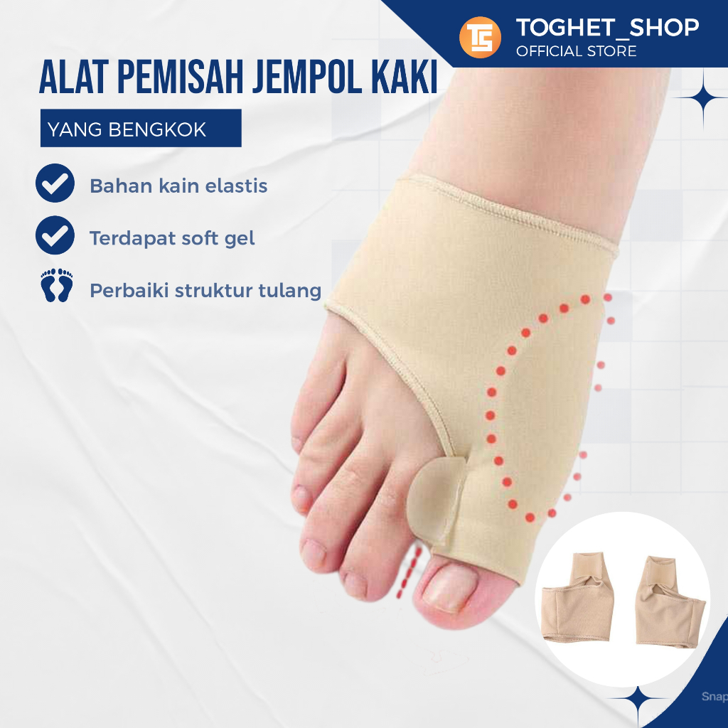 Alat Korektor Tulang Jempol Kaki Bengkok Alat Pemisah Jempol Kaki Bengkok Terapi Separator Jempol Ka