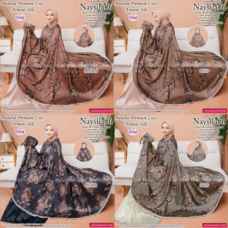 mukena premium 2 in 1 naysila #6 by oval hijab