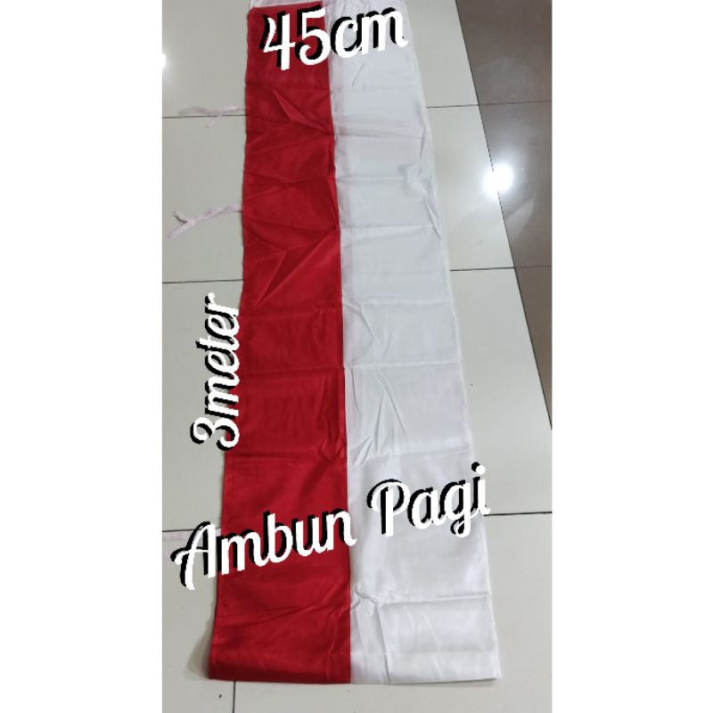 

best seller umbul-umbul merah putih lurus panjang 3meter ready stock