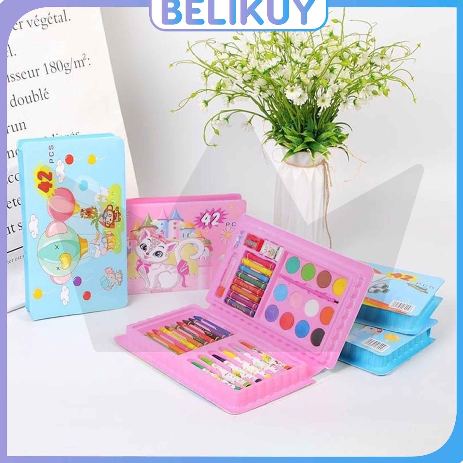 

Garansi Pembayaran Belikuy Pensil Warna Set 42pcs Crayon 42 in 1 Motif Alat Lukis dan Menggambar Portable STY11