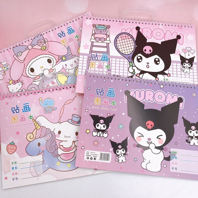 

New Product DELIN 3HAL BUKU GAMBAR STICKER SANRIO A4 BUKU GAMBAR ANAK SEKOLAH CINNAMOROLL KUROMI MELOY