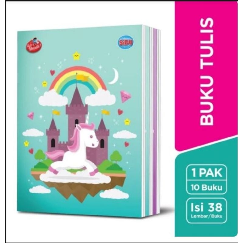 

buku Tulis SIDU Sinar Dunia 38 Lembar Pak isi 10 Buku