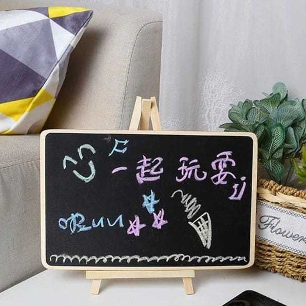 

Terkeren Black Board Standing Papan tulis mini Oval Kotak Kupu Kupu