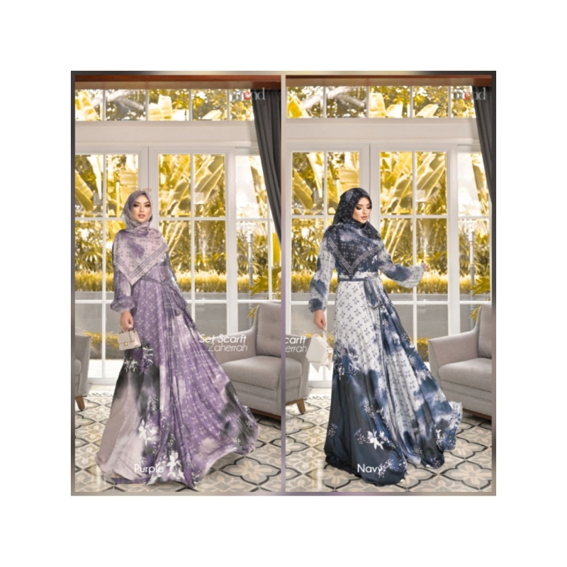 SET DRESS ZAHERRAH "LE MONDE"ROAD TO RAYA BY eRHa