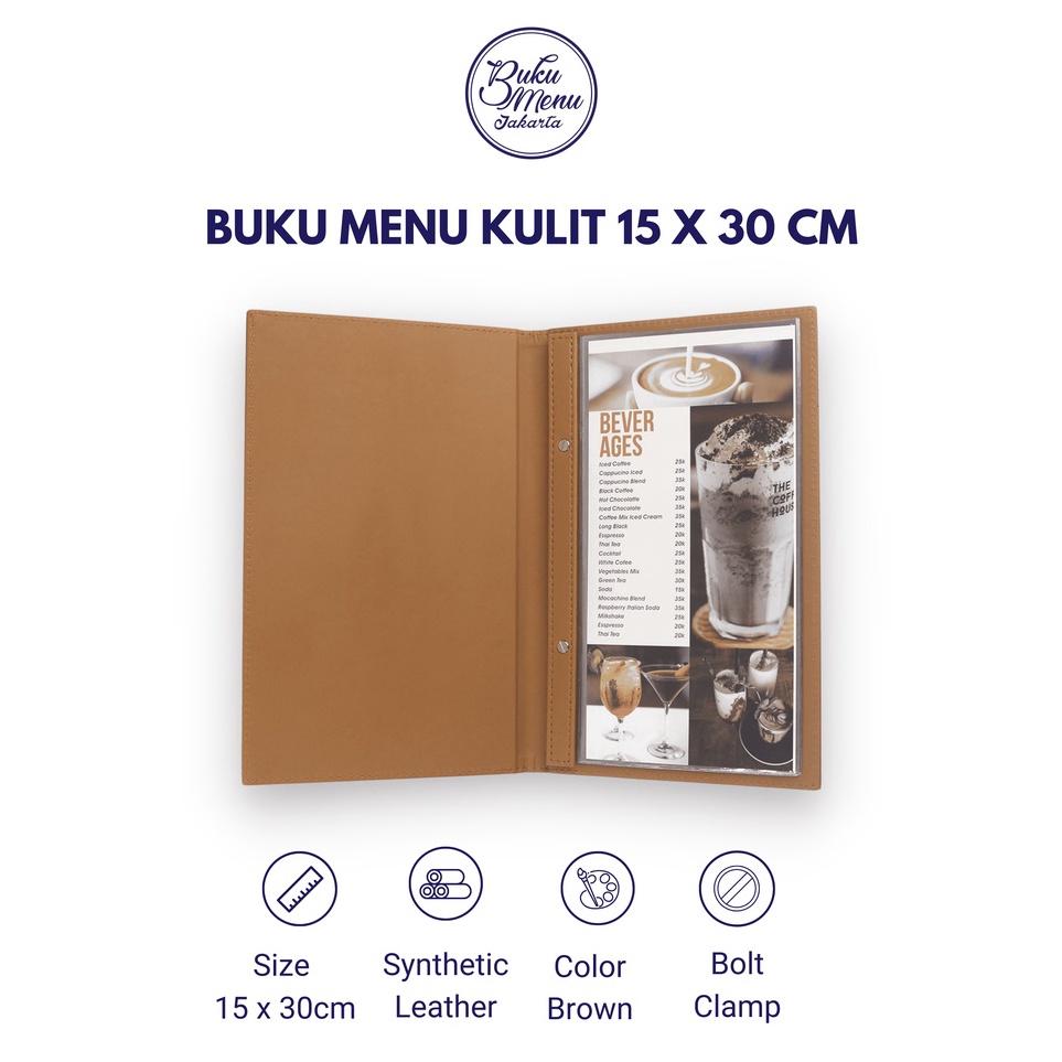 

Penjualan Kejutan BUKU MENU CAFE KULIT LEATHER ISI PLASTIK 15X3cm COCOK UNTUK COFFEE SHOP RESTORAN BISTRO LOUNGE