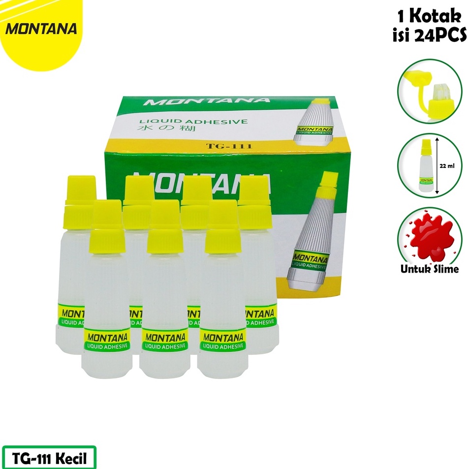 

Produk Terkeren MONTANA Glue Lem Povinal TG111 Kecil 22 ml Untuk Slime