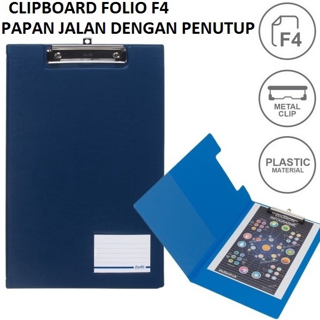 

Murah Harga Bantex Clipboard Papan Jalan Model Cover Penutup Folio F4