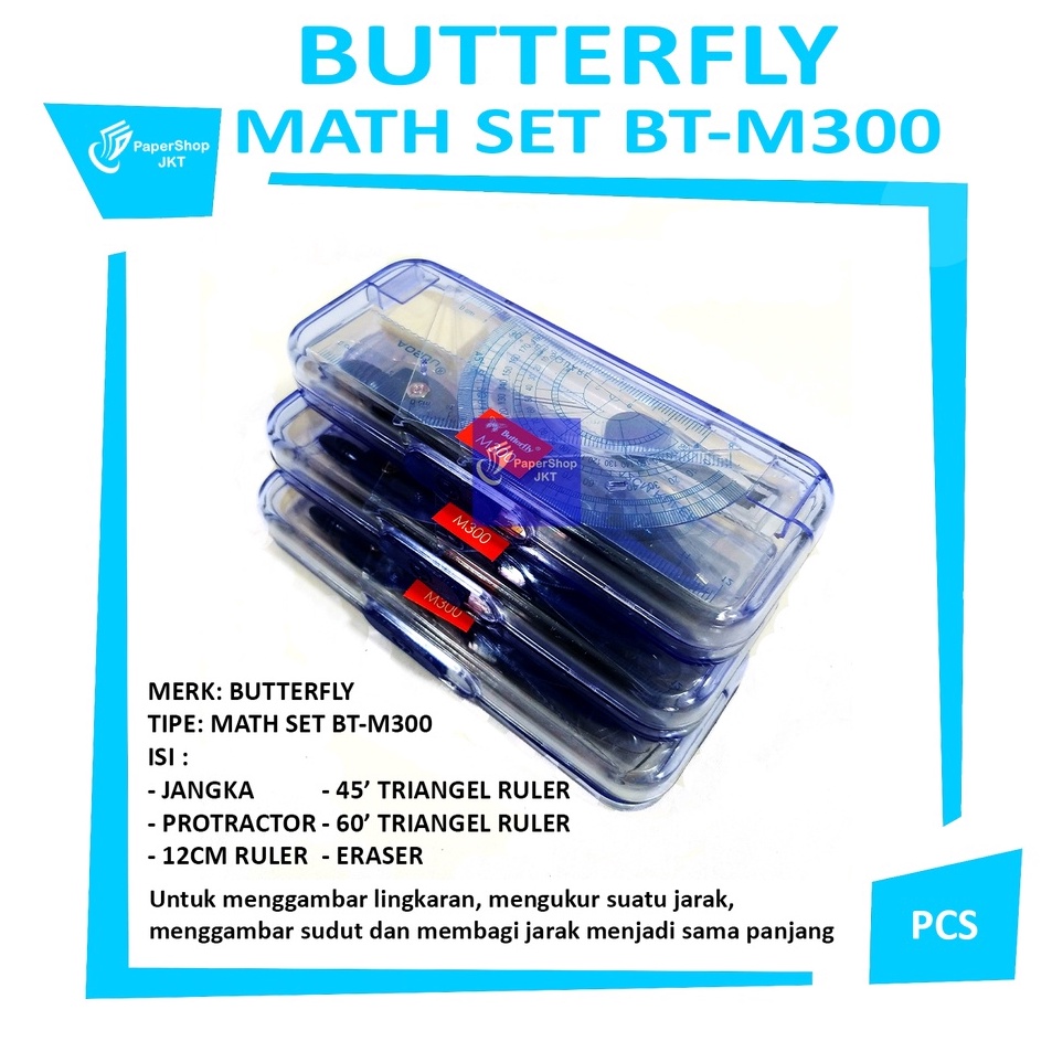 

Segera Nantikan BUTTERFLY Jangka Alat Pembuat Lingkaran Math Set BTM3 Set