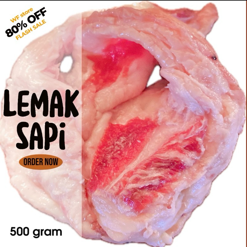 

Lemak sapi / Lamur / Rawon sapi / Fat beef / 500 gram / Halal