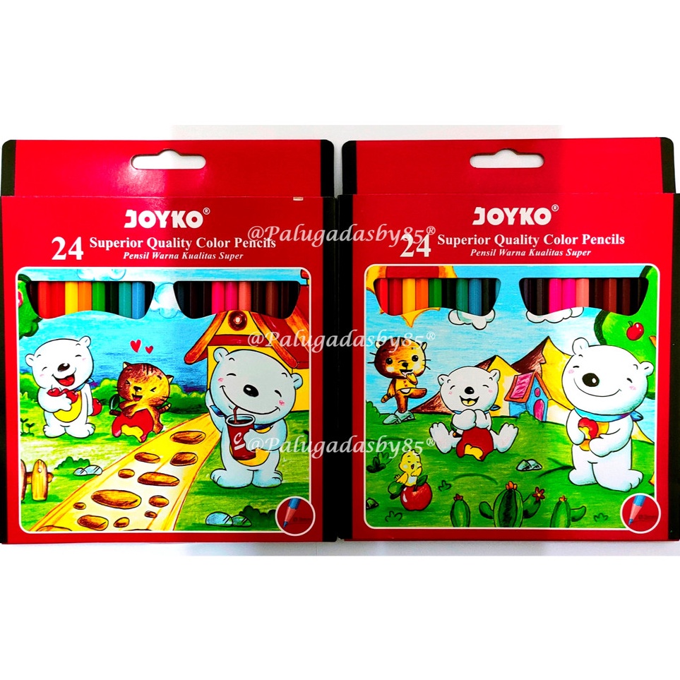 

KODE B79D 1 Set Isi 24 Warna Pensil Warna Joyko CP24PB 24 Warna Panjang Pensil Warna Joyko 24 Warna Panjang CP 24PB