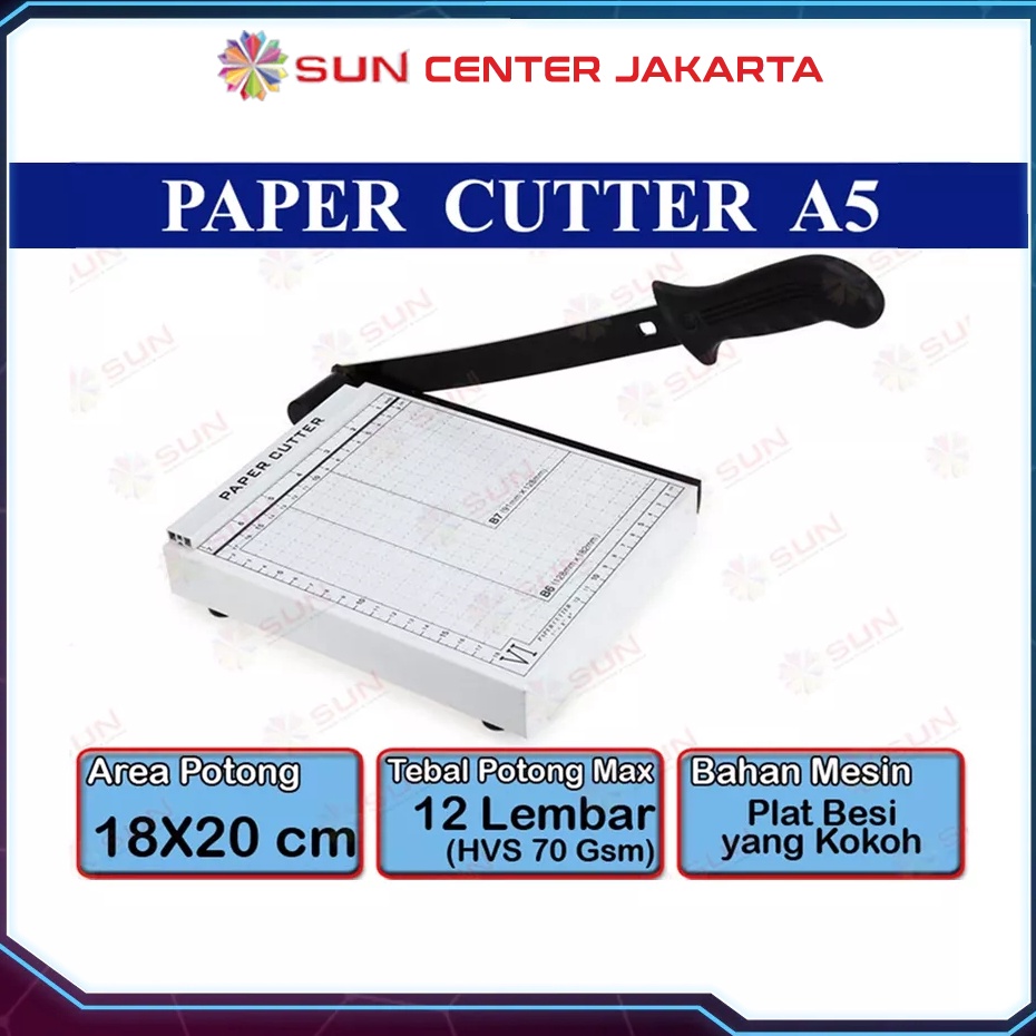 

Hadir Spesial Paper Cutter Mini A5 Alat Potong Kertas Mesin Pemotong Kertas HVS Sticker Dos PVC ID Card Yellow Board Art Paper Vinyl Bontax Camel Kertas Photo Glossy Silky
