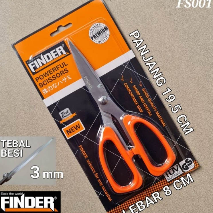 

Grosir Belanja Gunting Serbaguna FINDER 75 INCH 195 CM warna ORANGE Powerful Scissor