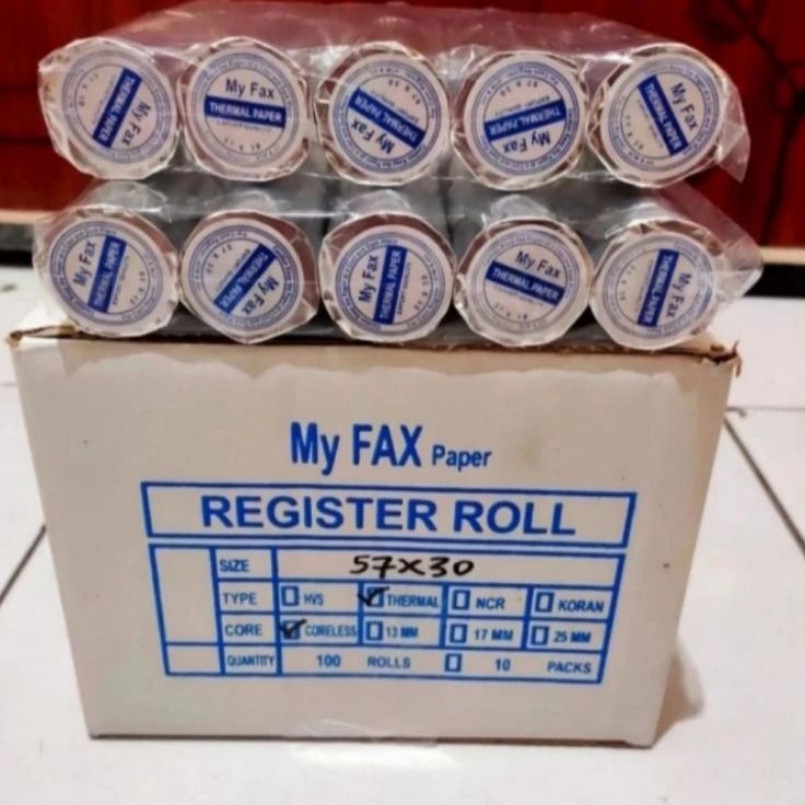 

Super Original Kertas Struk Thermal Edc 57x3mm Paket 1 Pcs