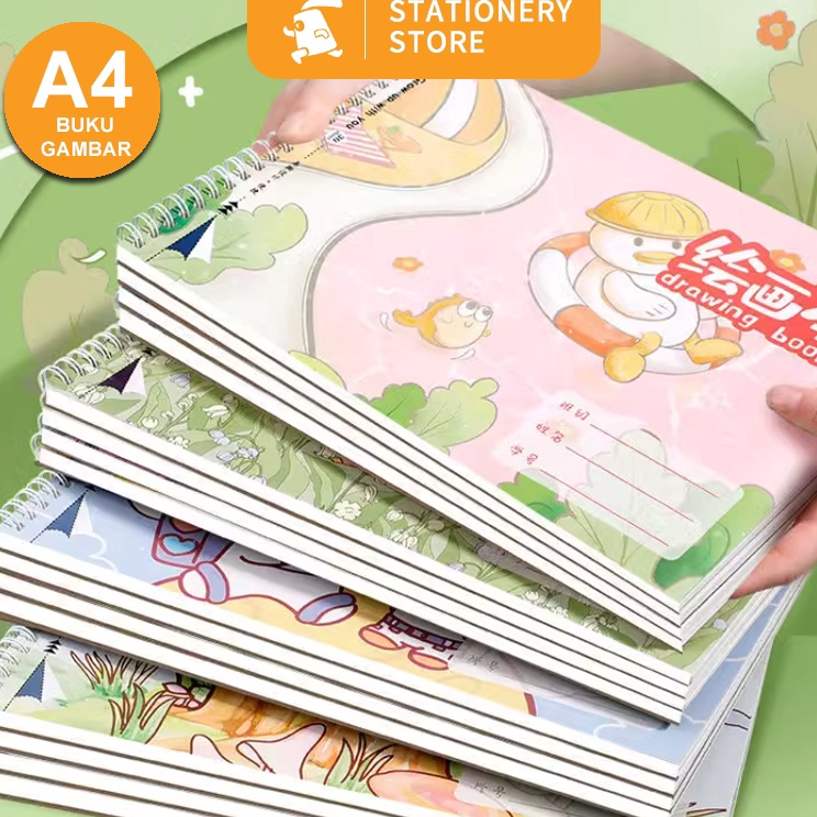 

Obral Populer A4 Painting Book Buku GambarSketchbook Sketsa Design Lucu 12g 3 lembarRabbit Stationery