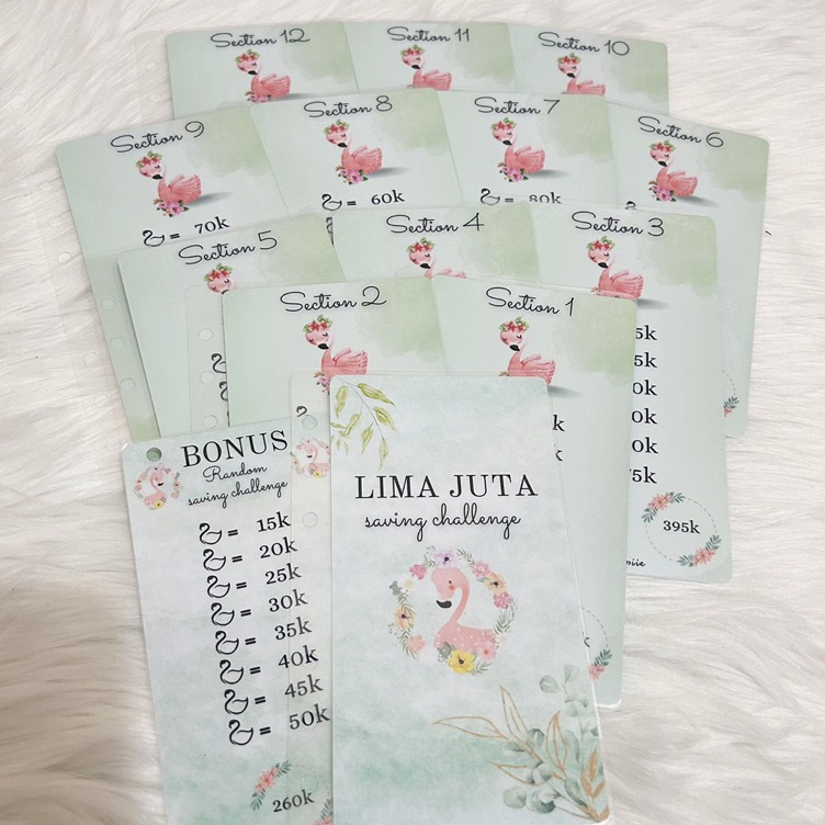 

Borong Produk FFS Tantangan menabung Envelope Laminated HVS