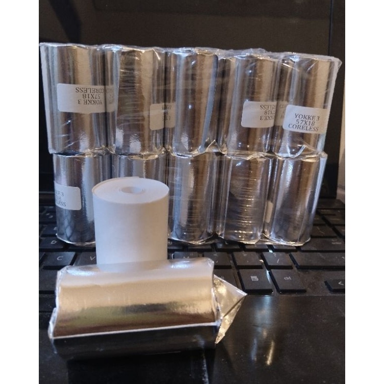 

Best Product Kertas kasir thermal edc 5857x4mm full tanpa tulang paket 1 pcs1Dus