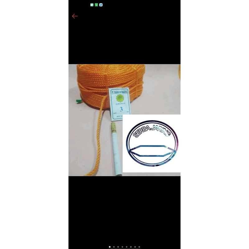 Tali tambang plastik 3 mm tali tambang plastik 3mm