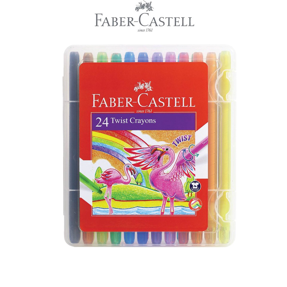 

Super Ulasan FaberCastell Twist Crayon Set 24