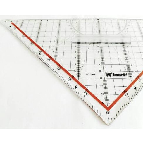 

Garansi Sampai Penggaris Teknik Segitiga Pintar MOR MR Butterfly 3 cm High Precision