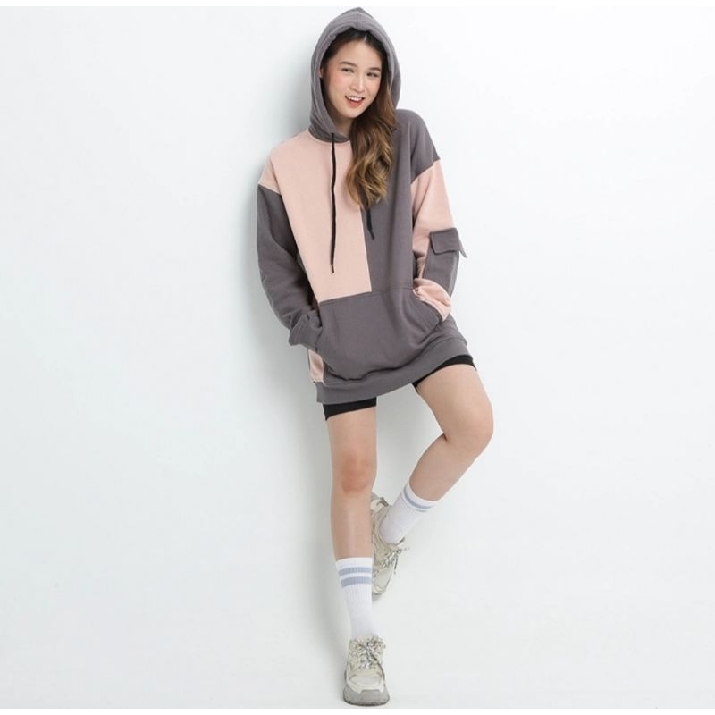 Sweater twotone hoodie unisex OEMO new