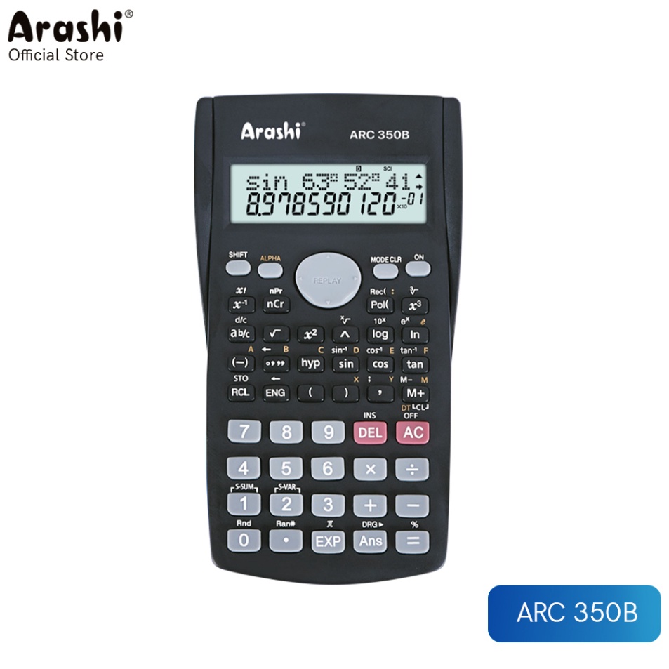 

Harga Hemat Arashi Kalkulator ARC 35B 1 Digit Scientific Calculator