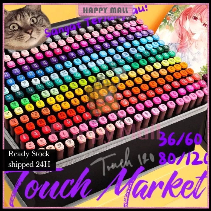 

KODE T8I9 HargaMinimumCOD Touch 128636 Warna Sketsa Spidol Umum General Marker Set Animation Markers