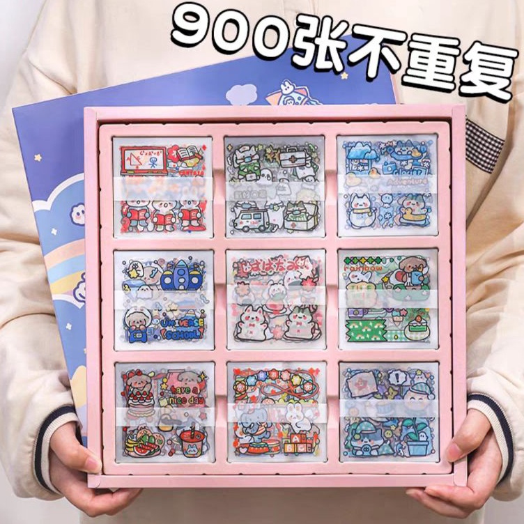 

Serba Untung 1pcs Stiker Box Momo Motif Karakter Warna Cantik Sticker Momo Dekor Dairy Jurnal Sticker Pet Anak Lucu Dan Menarik