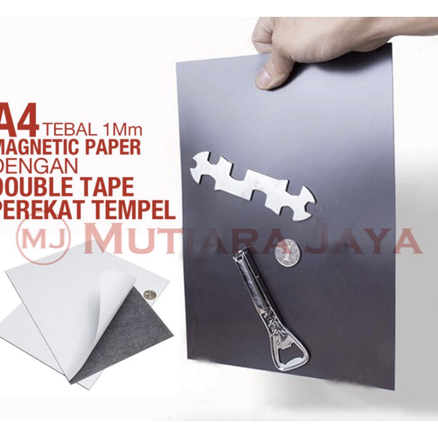

Obral Hemat PLATO Magnet Lembaran Sheet Kertas A4 Double Tape