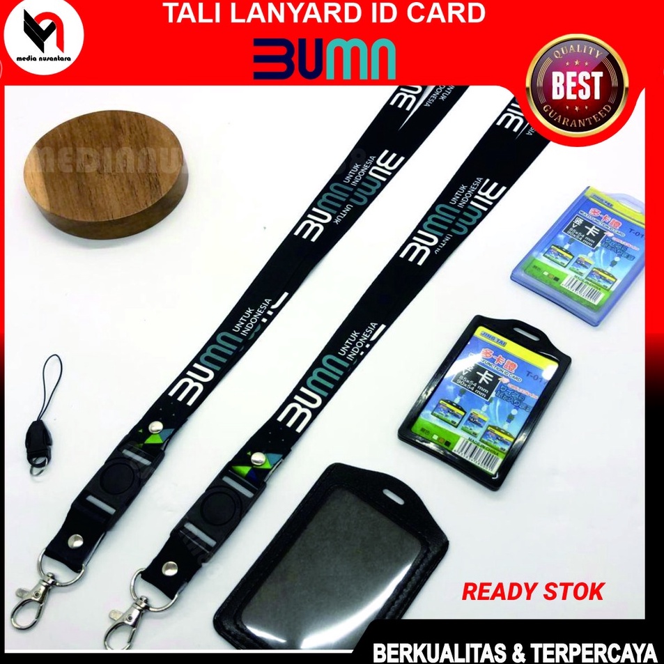 

Pusat Belanja Tali ID CARD BUMN Lanyard BUMN Hitam Printing Full Colour 2 Sisi