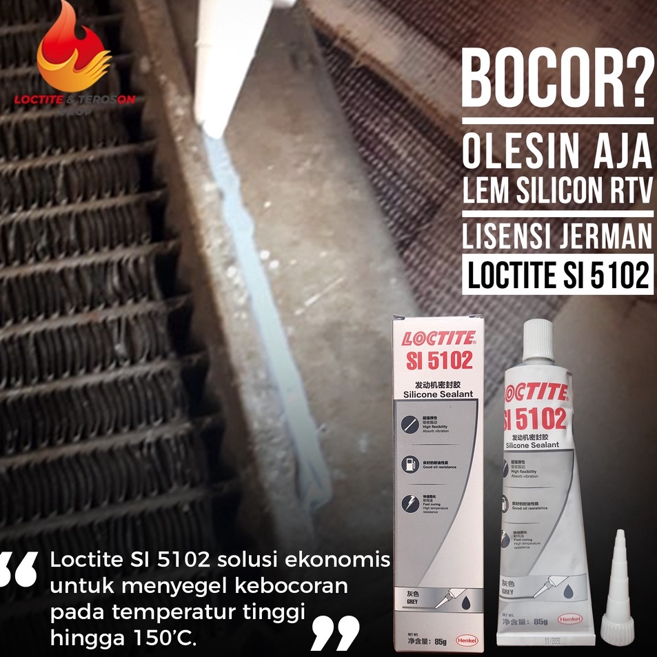 

Grosir Surprise LEM SILIKON GASKET RTV TAHAN PANAS UNTUK PAKING MESIN DAN RADIATOR LOCTITE SI 512