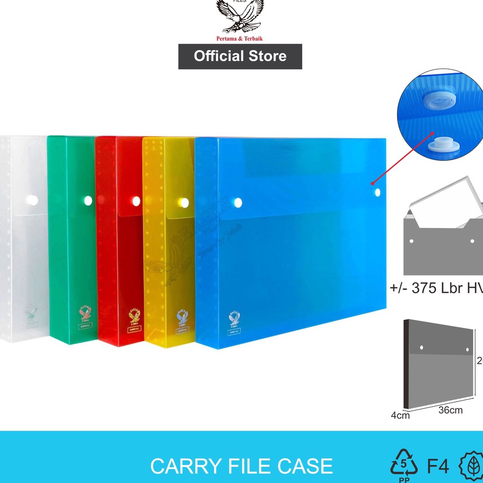 

Update Terjamin Carry File Box Transparan EAGLE Files F4 Folio Tebal 4 Cm Tas Dokumen Map Dokumen 2 Kancing