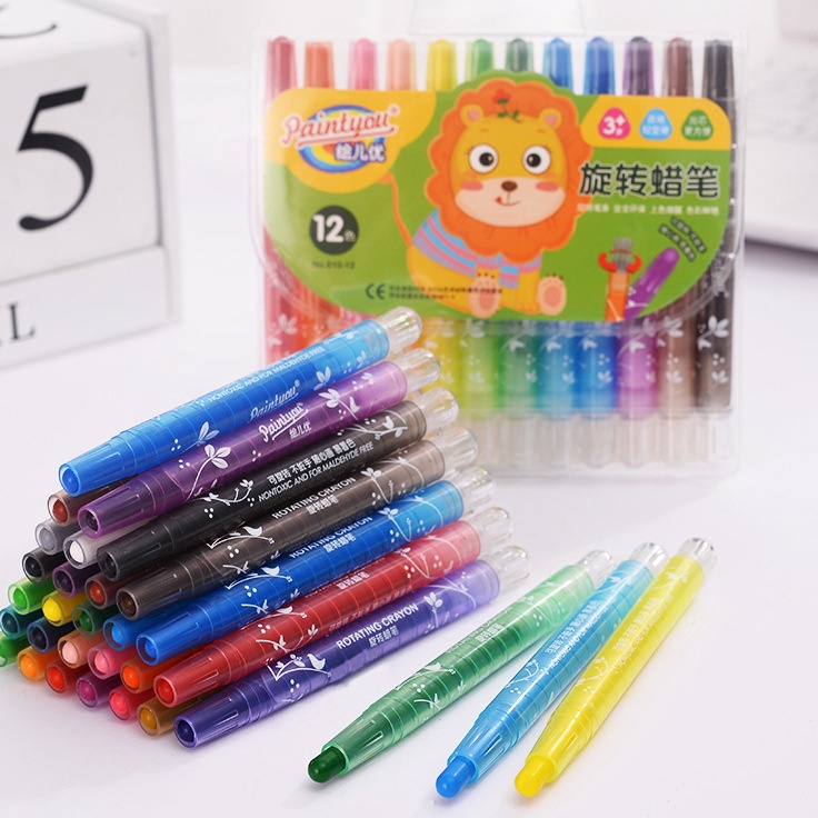 

Ready Banyak CRAYON PUTAR MINI ISI 12 WARNA CRAYON PUTAR HIGH PIGMENTED 12 COLOR CRAYON PUTAR MINI 11CM FS