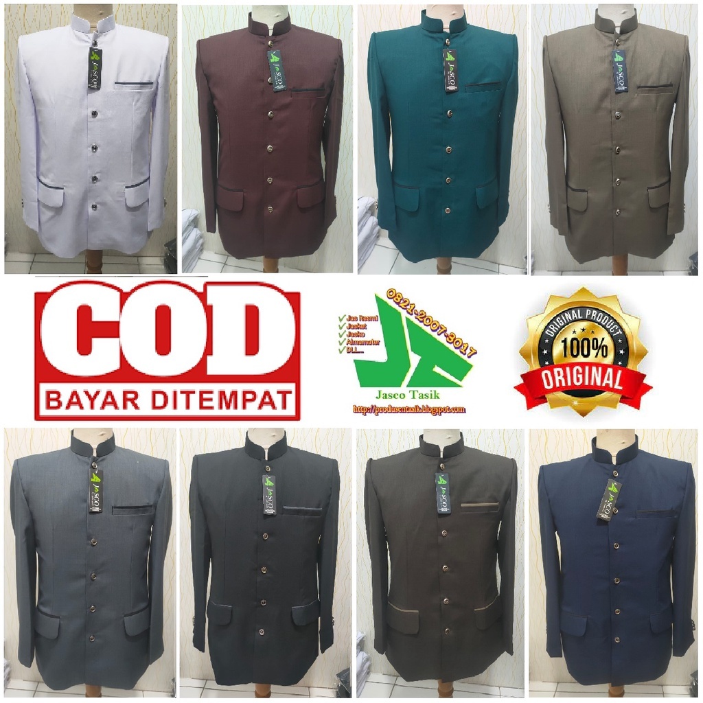 Jas Koko Motif  Mandarin Jas Koko Mandarin Jas Koko Polos Jas Muslim Pria