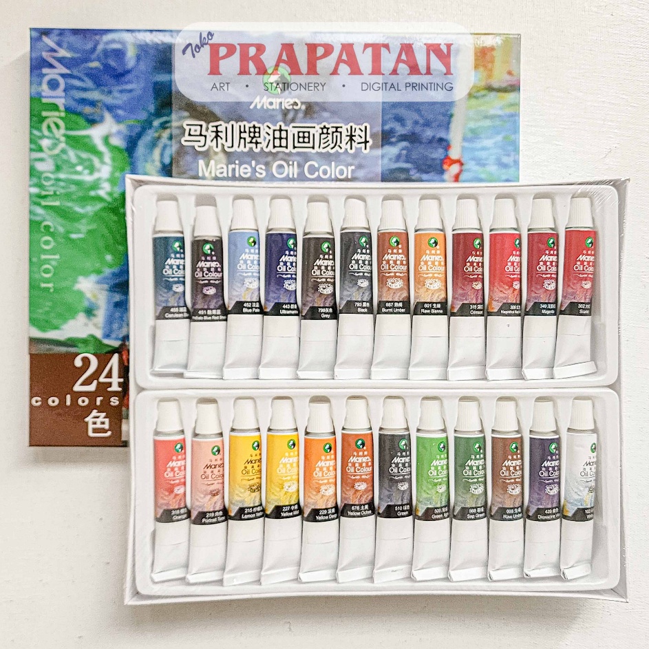 

Murah Istimewa Cat Minyak Set Maries 24x12ml Maries Oil Color Set