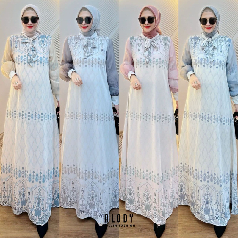 AFSHA DREAS GAMIS MUSLIM FASHION TERBARU ALODY PREMIUM