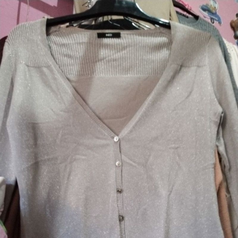 cardigan rajut tipis