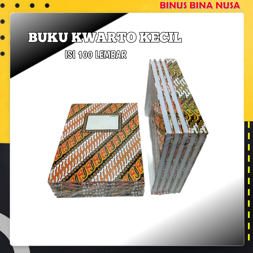 

Buku Tulis Kwarto Okey kecil Isi 100 Lembar